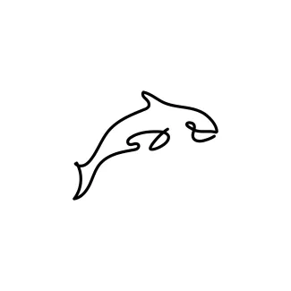 Whale Drawing in One Line: Sea Life Practice for Kids and Adults
