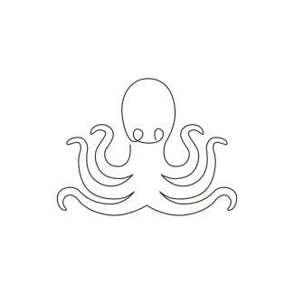 Mysterious octopus Mysterious Octopus in One Line: Create Enigmatic Sea Creatures with Minimal Detail