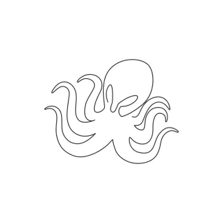 Scary octopus Scary Octopus in One Line: Build Confidence with Dynamic Tentacle Shapes