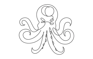 Draw an Octopus in One Line to Strengthen Coordination and Spatial Skills