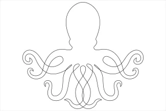 Octopus Learn to Draw an Octopus in One Line for Better Arm Coordination Skills
