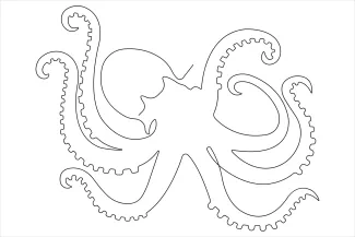 Octopus Fun One-Line Octopus Drawing to Explore Marine Creatures with Simplicity