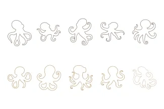 Fun One-Line Octopus Drawing to Strengthen Tentacle Layout