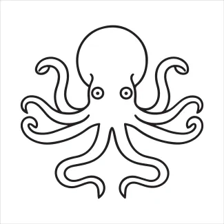 Learn to Draw an Octopus in One Line to Practice Radial Layout Skills