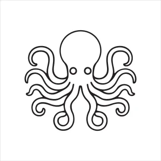 One-Line Octopus Drawing for Creative Problem Solving in Art
