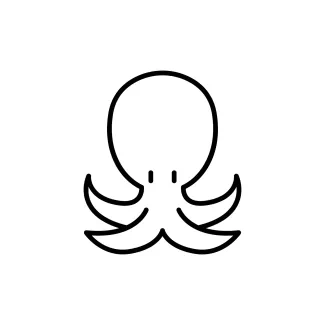 One-Line Octopus Drawing for Building Confidence in Complex Animal Forms
