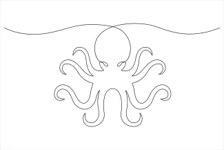 Octopus Octopus One-Line Drawing to Practice Creative Form Without Overthinking
