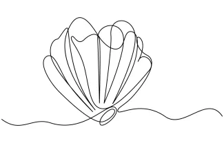 One-Line Pearl-in-Shell Drawing for Shape Control and Art Planning