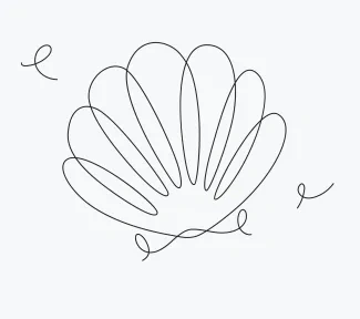 One-Line Seashell Drawing for Building Repetition and Steady Line Practice
