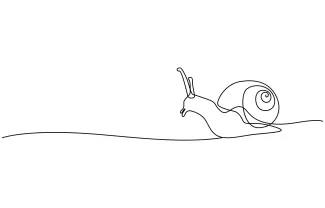 One-Line Snail Drawing for Exploring Smooth Spirals and Simple Body Forms