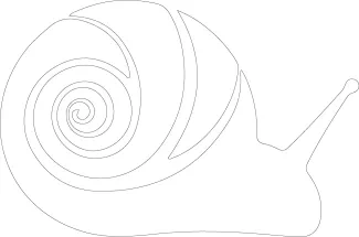 Snail One-Line Snail Drawing for Practicing Consistent Curved Motion