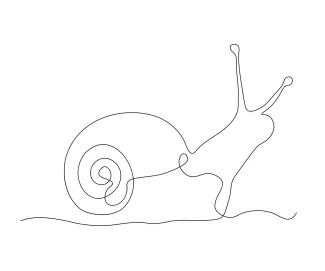 Snail Draw a Snail in One Line: Strengthen Line Control with Simple Shapes