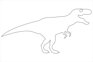 Dinosaur Brachiosaurus Simple Brachiosaurus Line Drawing: Explore Dinosaur Shapes Step by Step