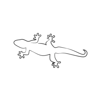 Lizard reptile One Line Lizard Sketch: Learn Quick and Simple Reptile Shapes for All Ages